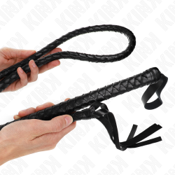 Kink - Fouet Long Serpent Noir 210 Cm